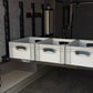 Square telescopic tube for Euro boxes