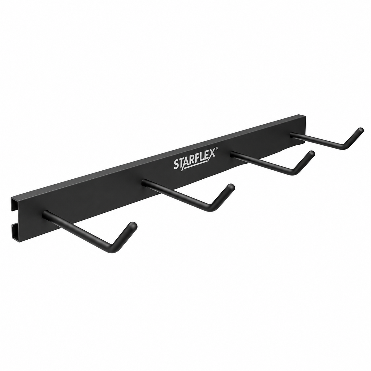 Knaggrekke med fire lange kroker, 14 cm og 45°