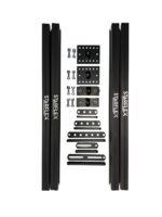 Starflex vertikalt skinnesett for Euroslider med 4 vertikale skinner, vegg- eller takfester og festemateriell for montering i bobil og varebil 66cm