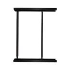 Firkantet teleskoprør montert mellom Starflex modulskinner, komplett rammesystem for stabil stabling av eurobokser i lasterom.