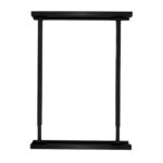 Firkantet teleskoprør i teleskopisk utførelse, justert for tilpasning mellom gulv og tak i lasterom.