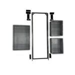 Starflex Carthago Euroslider pakke med 30x120 eller 40x120 uttrekkssystem, vertikale skinner, braketter og eurobokser – komplett løsning for oppbevaring i bobil