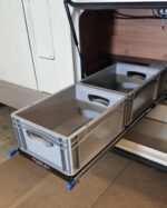 Starflex Euroslider 30x120 cm uttrekkbar oppbevaringsløsning for Eurobokser i bobil